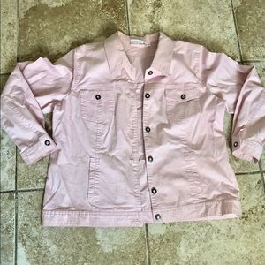 Light Pink Denim Jacket XL